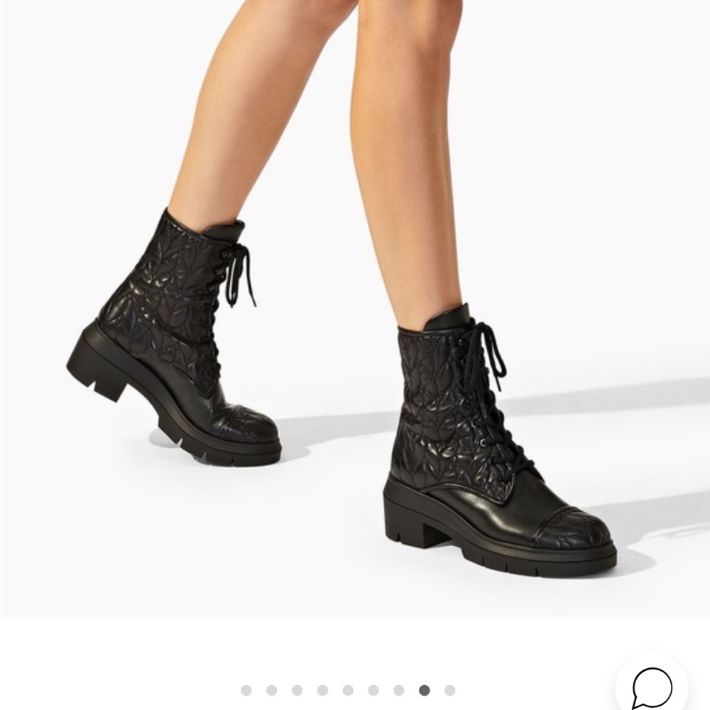 Nisha quilted leather boot stuart weitzman